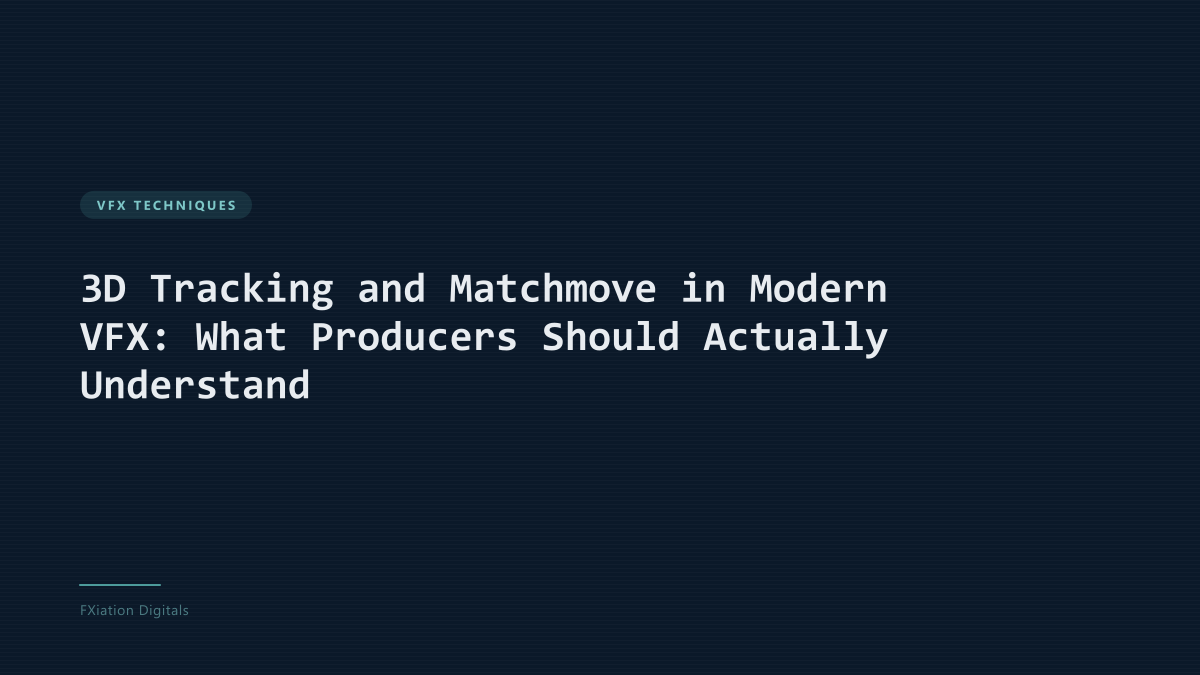 3D Tracking and Matchmove in Modern VFX: What Producers Should Actually Understand