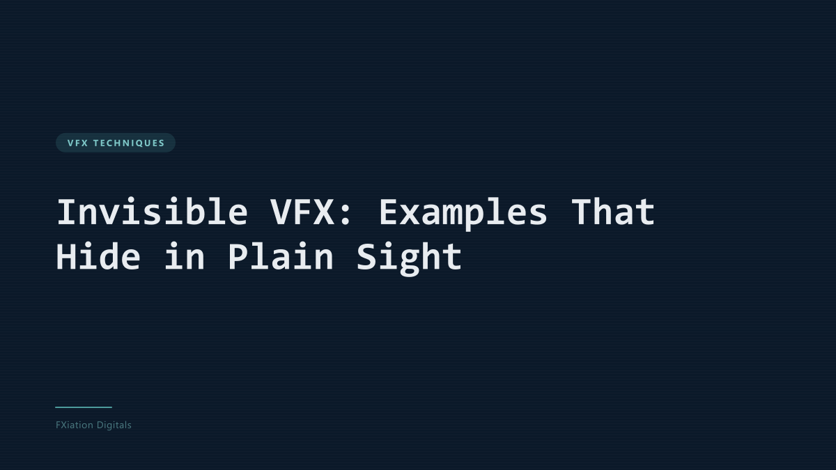 Invisible VFX: Examples That Hide in Plain Sight